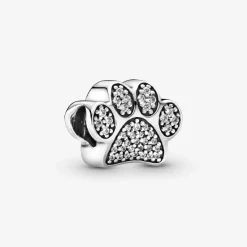 Pandora Charm Moments empreinte de patte scintillante | Femme Charms