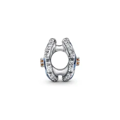 Pandora Charm Moments floral bleue & strass scintillant | Femme Charms