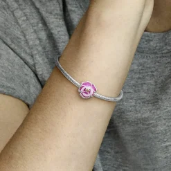 Pandora Charm Moments floral rose & strass scintillant | Femme Charms