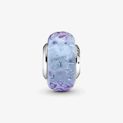 Pandora Charm Moments Lavande en verre de Murano ondulé | Femme Charms