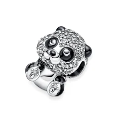 Pandora Charm Moments panda noir scintillant | Femme Charms