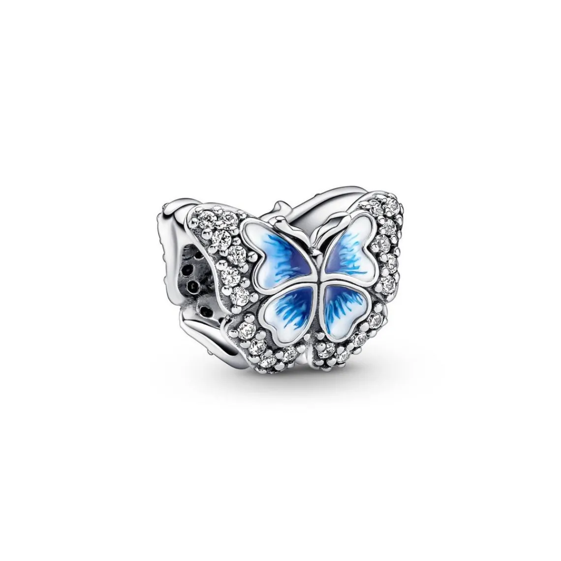 Pandora Charm Moments Papillon bleu scintillant double face | Femme Charms
