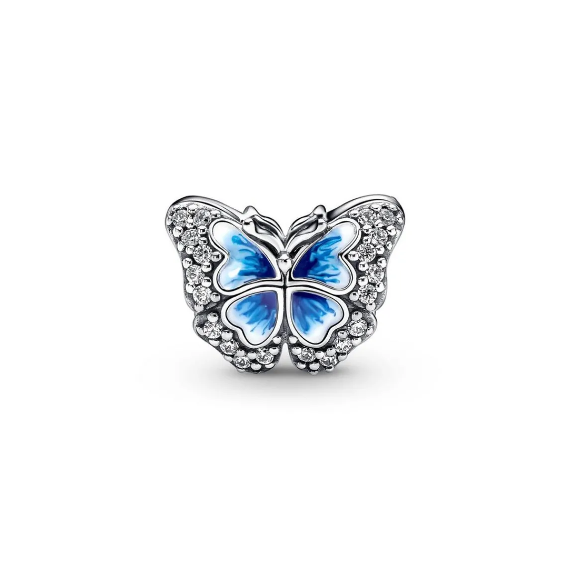 Pandora Charm Moments Papillon bleu scintillant double face | Femme Charms