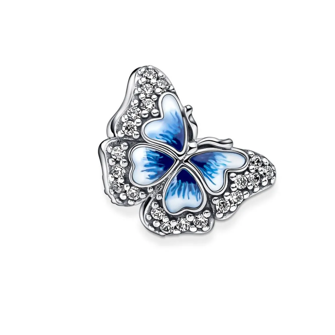 Pandora Charm Moments Papillon bleu scintillant double face | Femme Charms