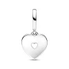 Pandora Charm Moments - Pendant Double Cœur Blanc Nacré | Femme Charms