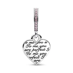 Pandora Charm Moments - Pendant Double Cœur de l’Infini Bimatière | Femme Charms
