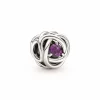 Pandora Charm moments Rose Ajourée & cristaux violet | Femme Charms