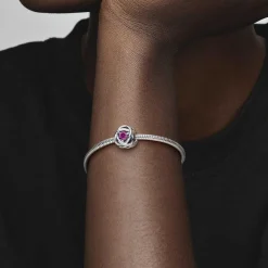 Pandora Charm moments Rose Ajourée & cristaux rose | Femme Charms