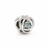 Pandora Charm moments Rose Ajourée & cristaux bleu | Femme Charms