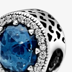 Pandora Charm Moments scintillant bleu foncé | Femme Charms