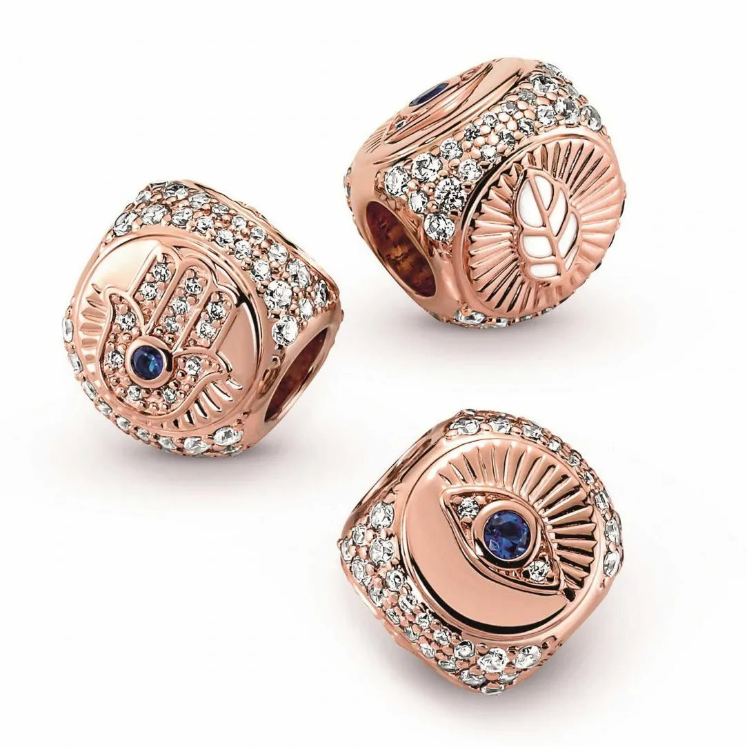Pandora Charm moments à trois faces ancestrales | Femme Charms