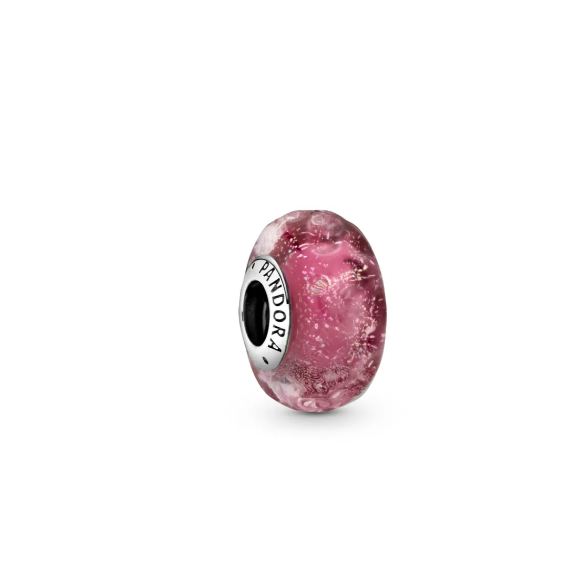Pandora Charm Moments Verre de Murano Rose Ondulé Fantaisie | Femme Charms