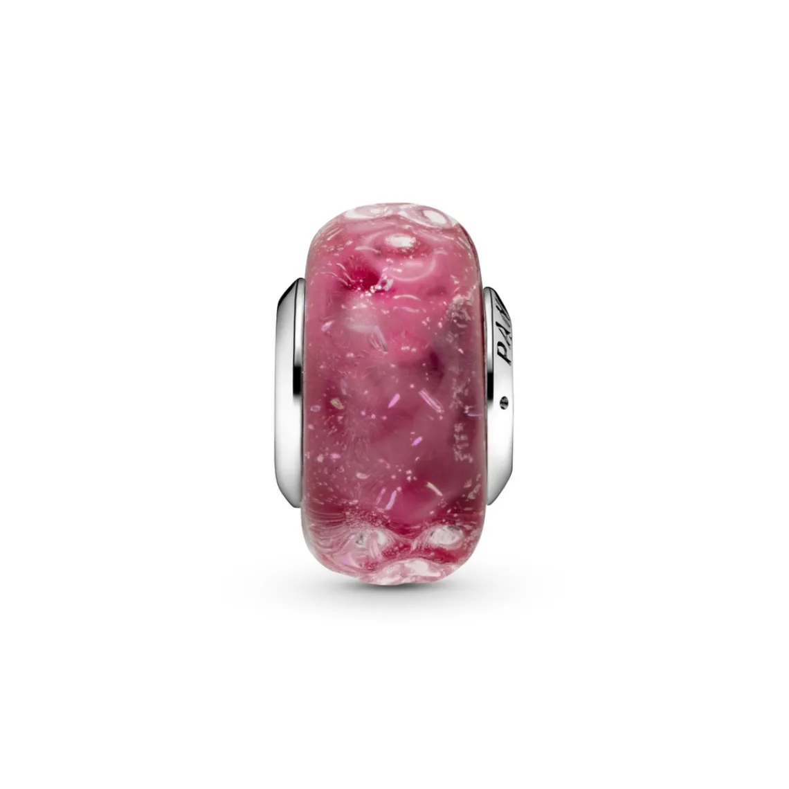 Pandora Charm Moments Verre de Murano Rose Ondulé Fantaisie | Femme Charms