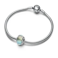 Pandora Charm - Plume Recourbée et Murano Multicolore | Femme Charms