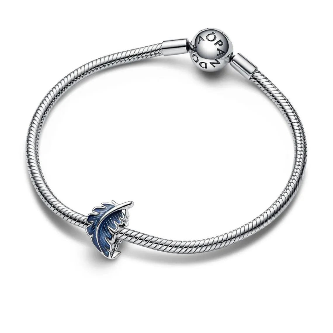 Pandora Charm - Plume Recourbée Bleue | Femme Charms
