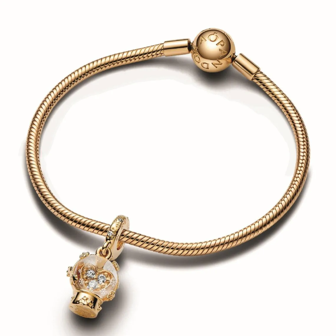 Pandora Charm Pendant Boule de Neige Cœur et Flocon | Femme Charms