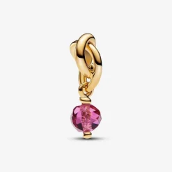Pandora Charm Pendant Cercle de l'Éternité Rose Facetté | Femme Charms