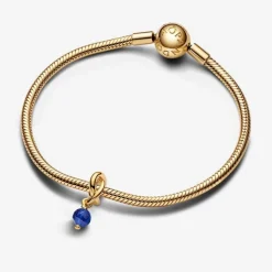 Pandora Charm Pendant Cercle de l'Éternité Bleu Facetté | Femme Charms