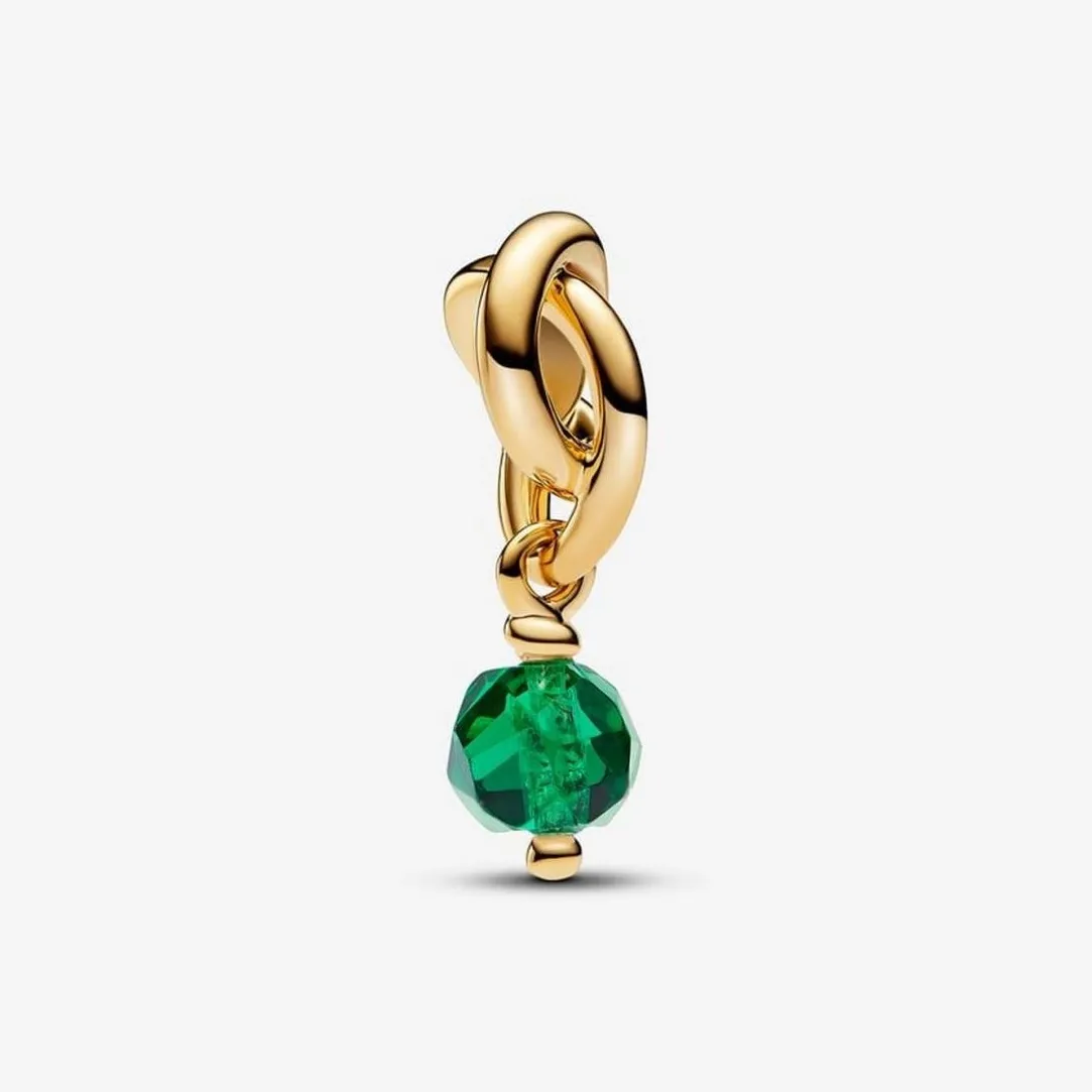 Pandora Charm Pendant Cercle de l'Éternité Vert Facetté | Femme Charms