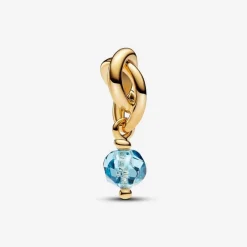 Pandora Charm Pendant Cercle de l'Éternité Bleu Azur Facetté | Femme Charms
