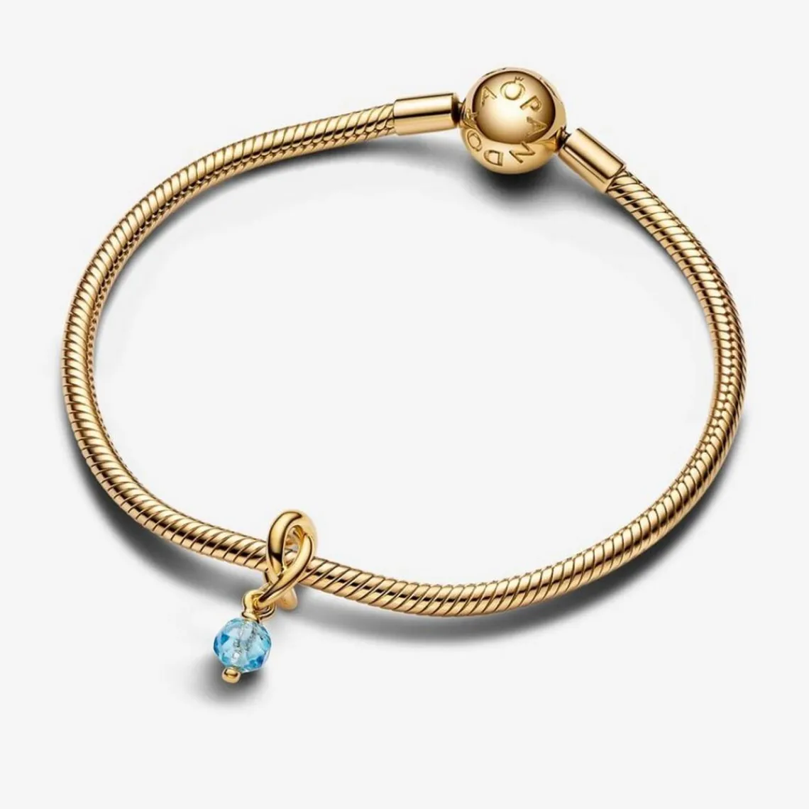 Pandora Charm Pendant Cercle de l'Éternité Bleu Azur Facetté | Femme Charms