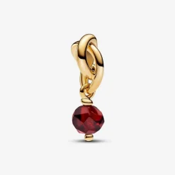 Pandora Charm Pendant Cercle de l'Éternité Rouge Facetté | Femme Charms