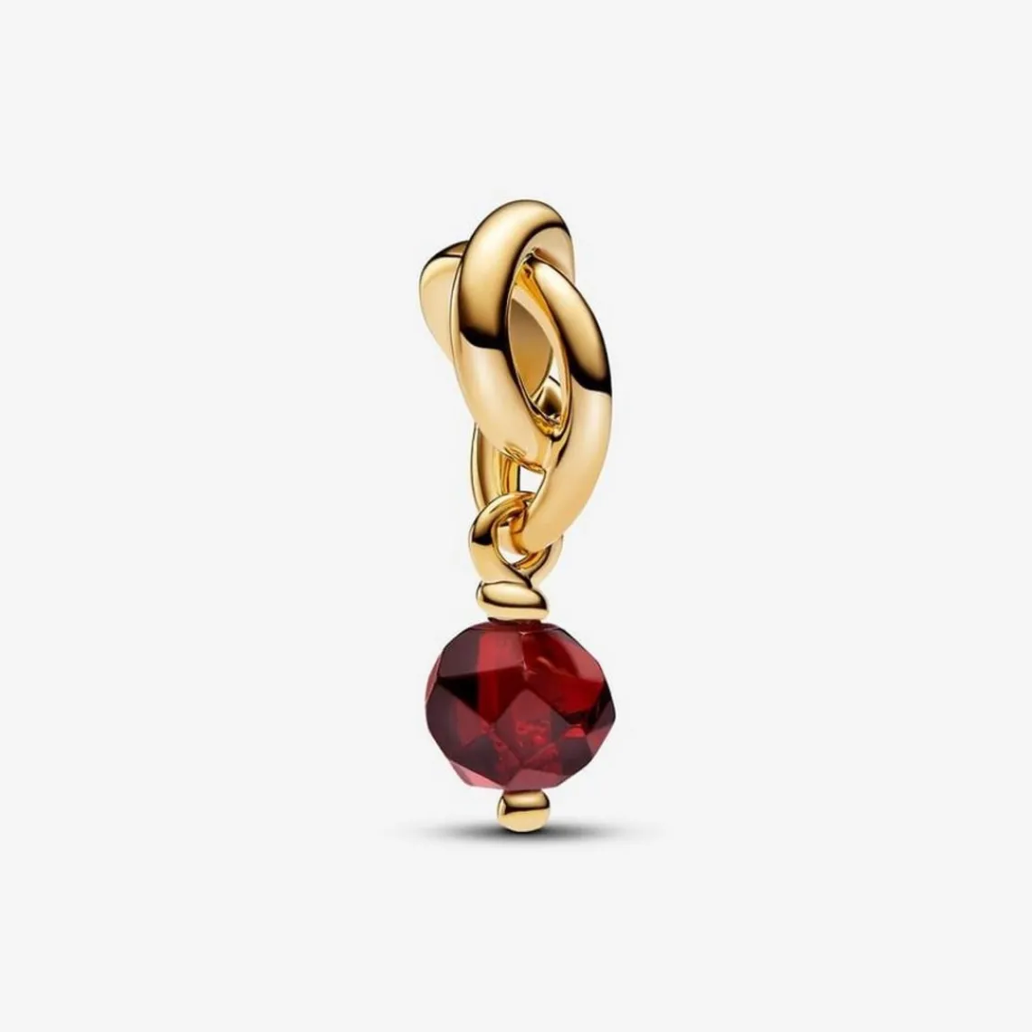Pandora Charm Pendant Cercle de l'Éternité Rouge Facetté | Femme Charms