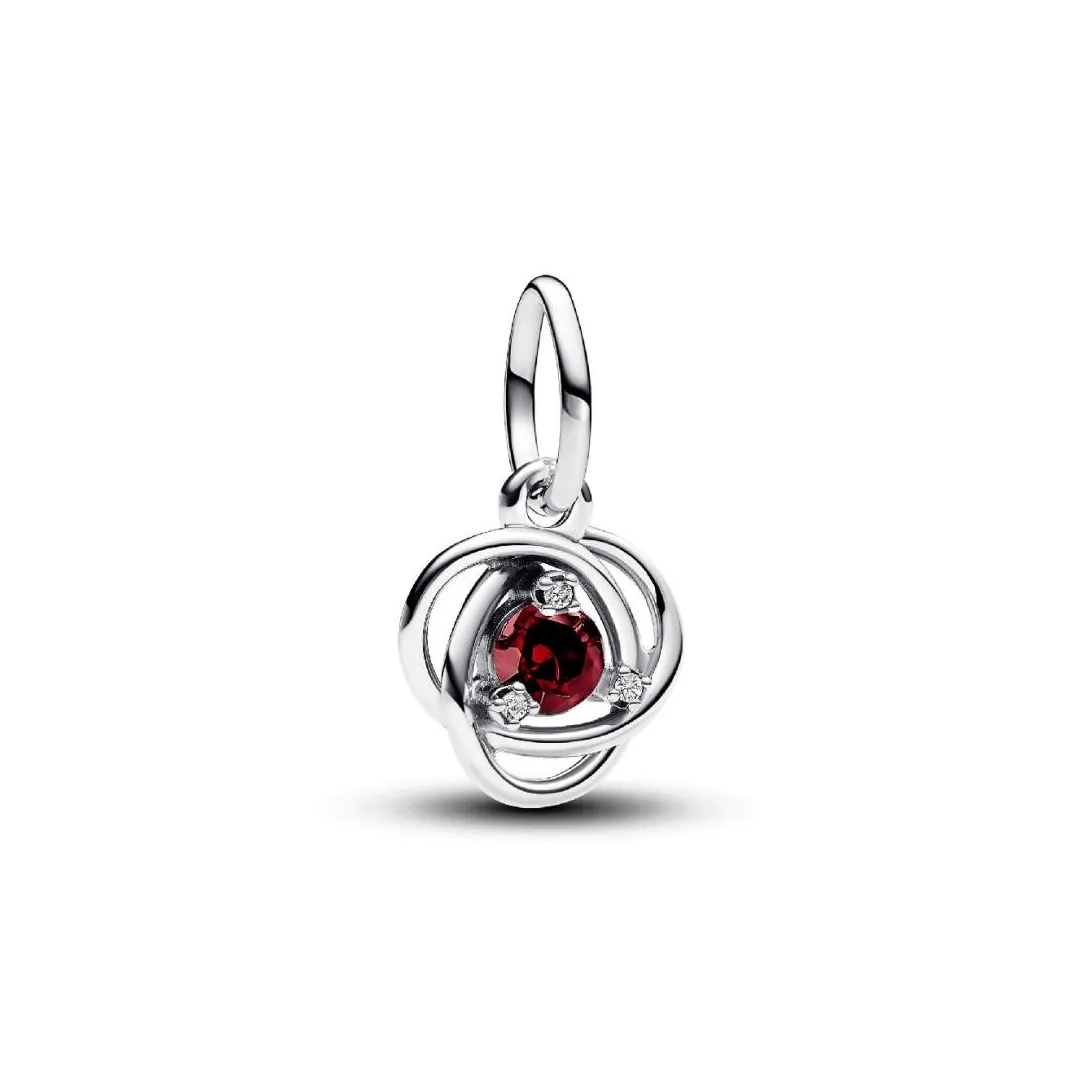 Pandora Charm Pendant Cercles de l’Éternité Rouge | Femme Charms