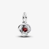 Pandora Charm Pendant Cercles de l’Éternité Rouge Ardent | Femme Charms