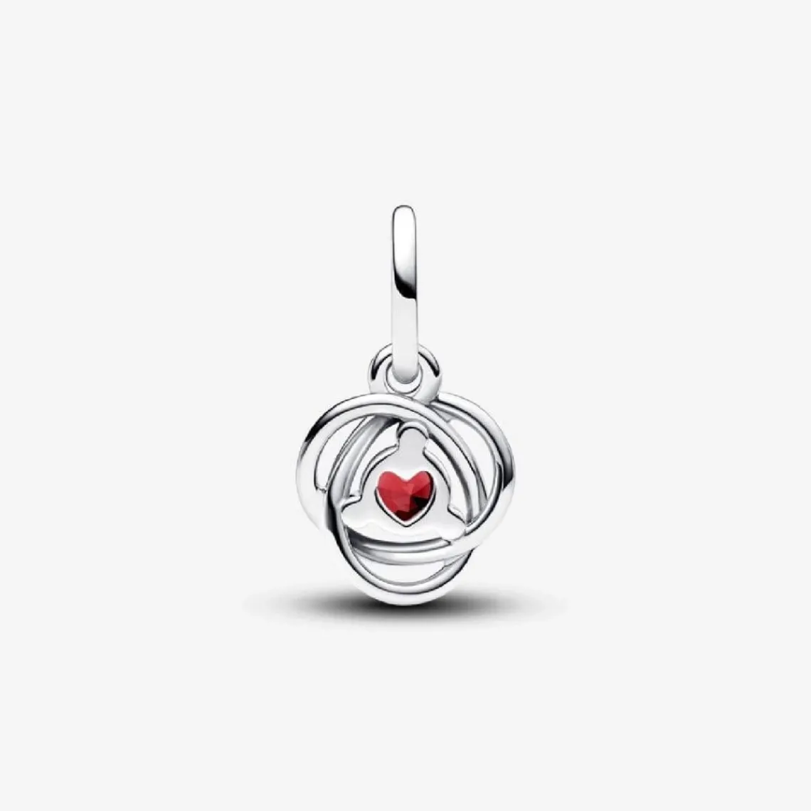 Pandora Charm Pendant Cercles de l’Éternité Rouge Ardent | Femme Charms