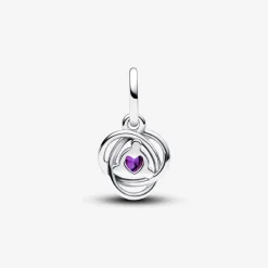 Pandora Charm Pendant Cercles de l’Éternité Violet | Femme Charms