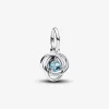 Pandora Charm Pendant Cercles de l’Éternité Bleu Azur | Femme Charms