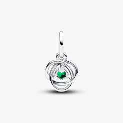 Pandora Charm Pendant Cercles de l’Éternité Vert | Femme Charms