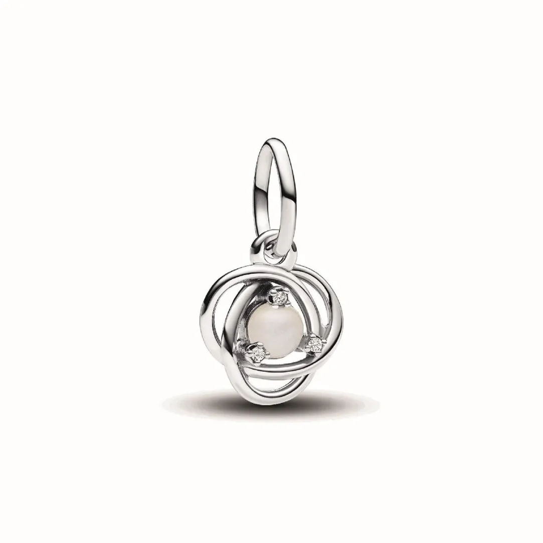 Pandora Charm Pendant Cercles de l’Éternité Blanc | Femme Charms