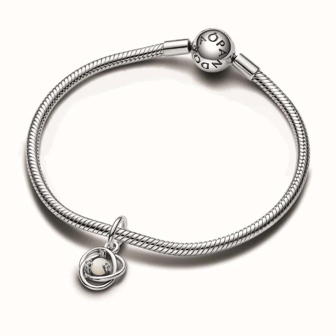 Pandora Charm Pendant Cercles de l’Éternité Blanc | Femme Charms