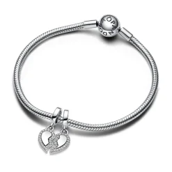 Pandora Charm Pendant Cœur de l'Amitié Séparable | Femme Charms