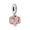 Pandora Charm Pendant Cœur Infini Fête des mères | Femme Collier Et Pendentif|Charms