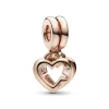 Pandora Charm Pendant Cœurs Entrelacés Sœurs Séparables – Moments | Femme Charms