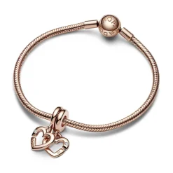 Pandora Charm Pendant Cœurs Entrelacés Sœurs Séparables – Moments | Femme Charms