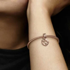 Pandora Charm Pendant Cœurs Entrelacés Sœurs Séparables – Moments | Femme Charms