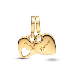 Pandora Charm Pendant Cœur Séparable Double | Femme Charms