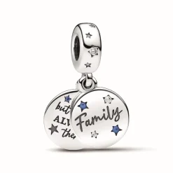 Pandora Charm Pendant Double Amour Familial | Femme Charms