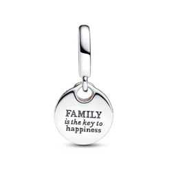 Pandora Charm Pendant Double Clef du Bonheur Bimatière | Femme Charms