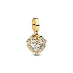 Pandora Charm Pendant Double Cœur Scintillant | Femme Charms