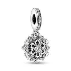 Pandora Charm Pendant Double Flocon de Neige Scintillant – Moments | Femme Charms