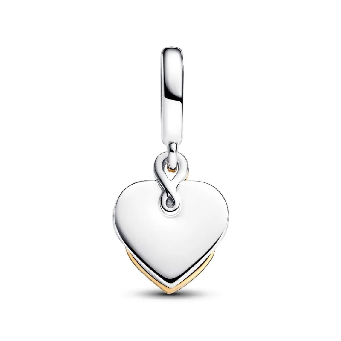 Pandora Charm Pendant Double Maman Gravable Diamant de Synthèse | Femme Charms