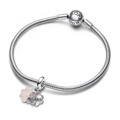 Pandora Charm Pendant Double Trèfle à Quatre Feuilles de l'Amitié | Femme Charms