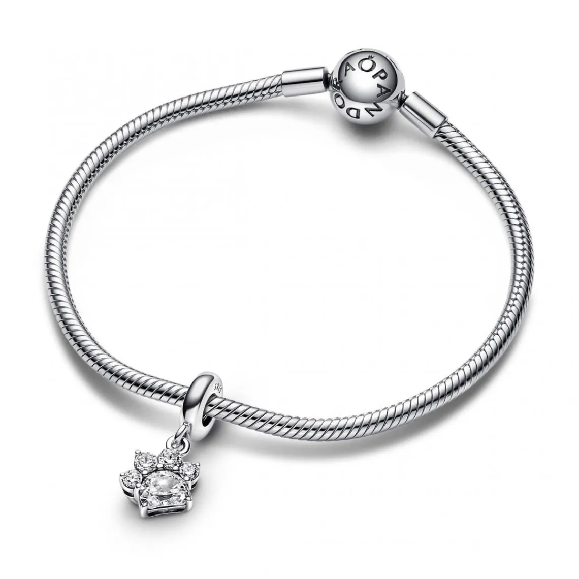 Pandora Charm Pendant Empreinte de Patte Scintillante | Femme Charms