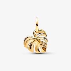 Pandora Charm Pendant Feuille de Monstera Scintillante | Femme Charms