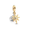Pandora Charm Pendant Gravable Diamant de Synthèse Étoile Polaire | Femme Charms